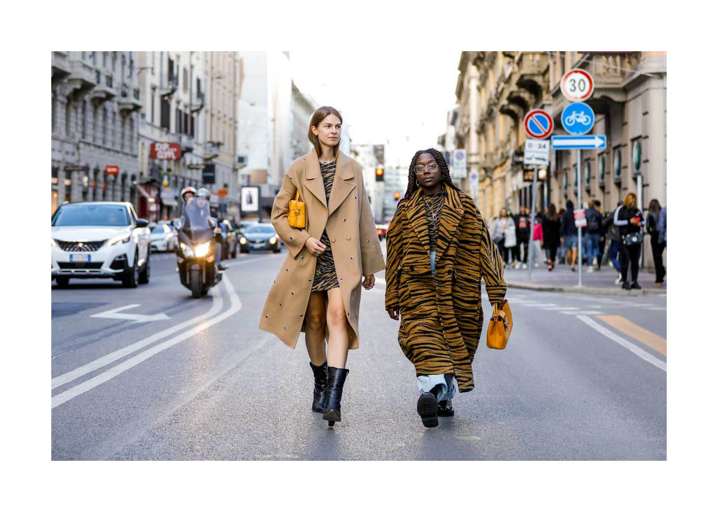 Streetstyle während der Fashion Week Milano